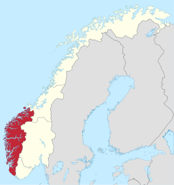 Länsi-Norja - lokalisointi