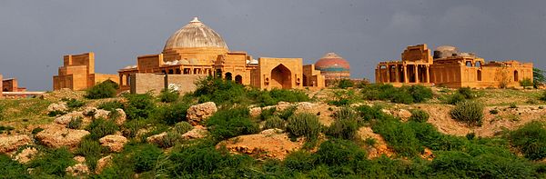 Makli Necropolis features several clusters of elaborate funerary monuments dating between the 14th and 18th centuries. The site rose to prominence as 