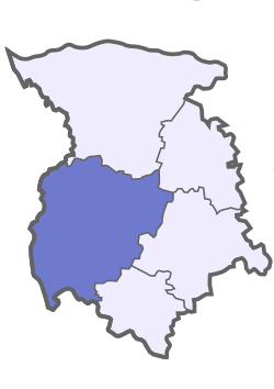 Location of Vilkaviškis district municipality within Marijampolė County