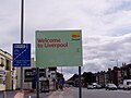 Welcome to Liverpool Sign on Warbreck Moor