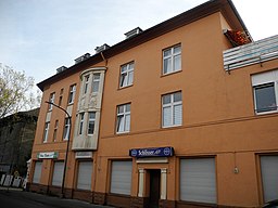 Wuppertal, Möwenstr. 15, Fassade Münzstr., Schrägsicht von rechts