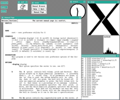 A twm X Window System environment