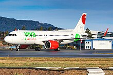 A VivaAerobús A320neo at Victoria International Airport