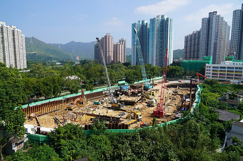 File:Yan Shing Lane HKHS Rental Housing And Subsidised Sale Flats Project Under Foundation Works In October 2020.jpg