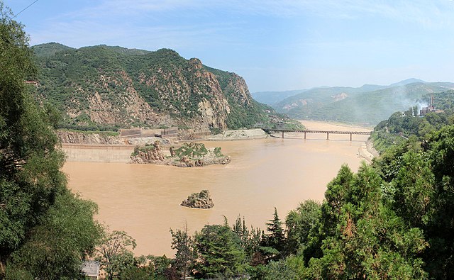 The Yellow River in Sanmenxia, Henan