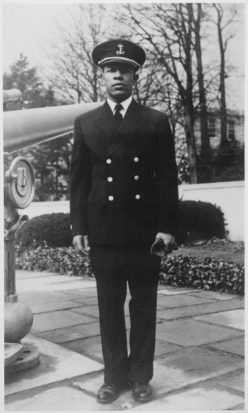 File:"Ens. Joseph Banks Williams...first Negro to graduate from the U.S. Merchant Marine Cadet Corps, has been assigned to ac - NARA - 535833.tif