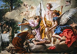 The Three Angels appearing to Abraham by Giandomenico Tiepolo