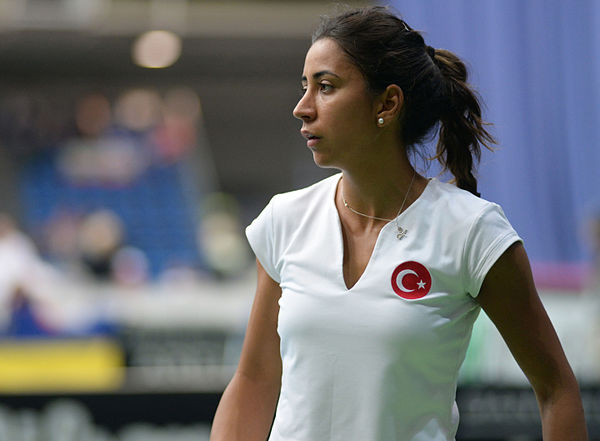 Büyükakçay at the 2015 Fed Cup