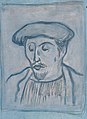 Self-portrait with portrait of Gauguin (détail 2)