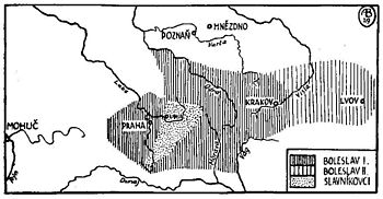 Duchy of Bohemia in time of Boleslaus I. and II.