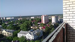 residential buildings in the Volodarsky district of Bryansk