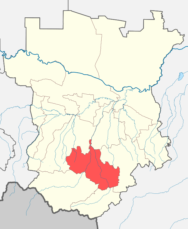 Шатойский район на карте