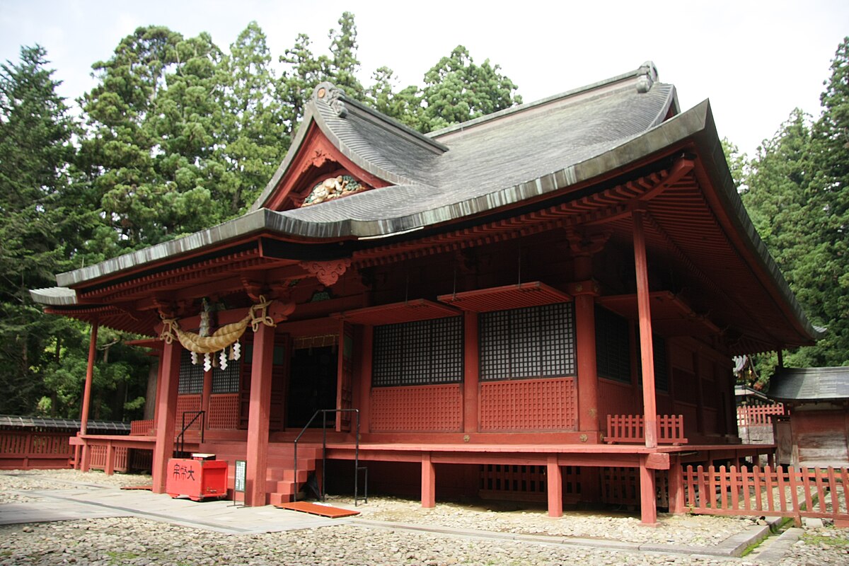 File 岩木山神社拝殿 Jpg Wikimedia Commons