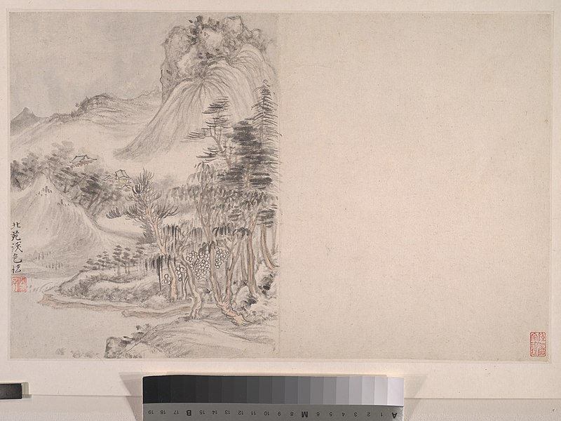 File:清 惲壽平 倣宋元山水圖 冊-Landscapes in the Manner of Song and Yuan Masters MET DP161134.jpg