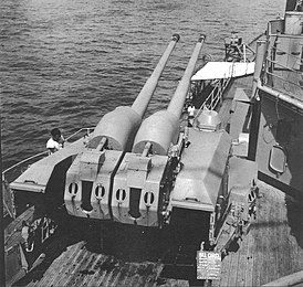 Орудия 10,5 cm SK C/33 в установке Dop. L. C/31 на тяжёлом крейсере «Принц Ойген»