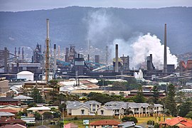 13 Industry of Australia - Steelworks of BlueScope Steel Limited company in Port Kembla, Australia.jpg