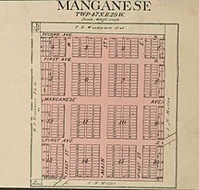 Manganese townsite plat