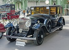 Limousine by Rippon Bros on a
1933 Rolls-Royce Phantom II chassis 1933 Rolls-Royce 40-50 HP Phantom II limousine Rippon(13388952605).jpg