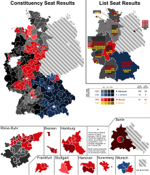 1961 German federal election - Results by constituency.svg