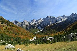 Warm-summer humid continental in northern Valbonë National Park.