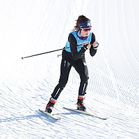 Sydney Palmer-Leger beim Nordic-Mixed-Team-Wettbewerb