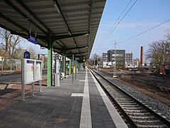 Bocholt, modernisierter Bahnsteig