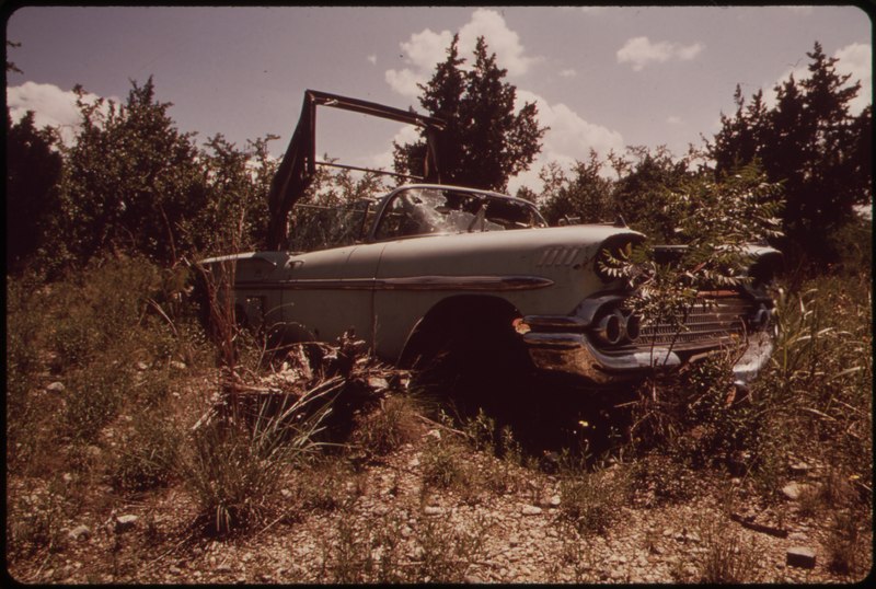 File:ABANDONED AUTO. (FROM THE DOCUMERICA-1 EXHIBITION. FOR OTHER IMAGES IN THIS ASSIGNMENT, SEE FICHE NUMBER 35.) - NARA - 553008.tif