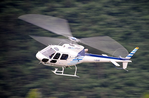 AS350 B2 Ecureuil, reg I-ALWE, of Elifly operator in Italy, 2018