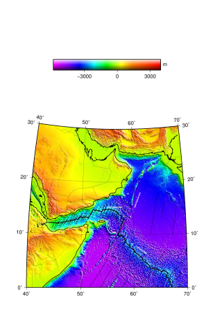 <span class="mw-page-title-main">Aden Ridge</span> Rift portion in Gulf of Aden