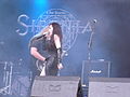 Ailyn performing with Sirenia at Norway Rock Festival in 2009