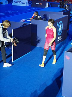 Aisuluu Tynybekova Kyrgyz freestyle wrestler