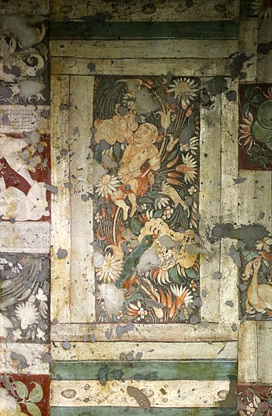 File:Ajanta, grotta 1, vihara di scuola mahayana, v secolo dc., interno, soffitto affrescato 05.jpg