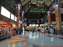 Interior of the current station.