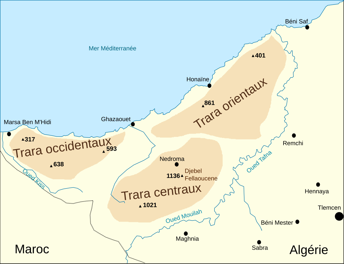 beni saf algerie carte Trara Mountains   Wikipedia