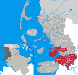 Amt Nordsee-Treene - Harta