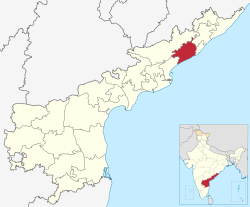 Location of అనకాపల్లి జిల్లా