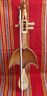 Eastern India. Tribal fiddle instruments called "Dhodro Banam" used by Santal people.