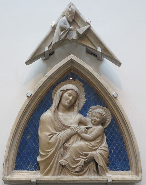 File:Andrea pisano, madonna col bambino, e ordinazione o sacerdozio 1337-41.JPG