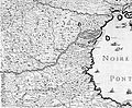 English: Detail of a larger map. Paris, approx. 1680 Română: Detaliu dintr-o hartă mai mare.Paris, cca. 1680