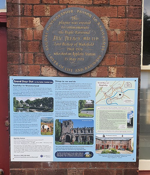 File:Appleby Railway Station - plaque to Eric Treacy.jpg