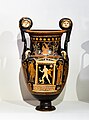 Apulian red-figure volute-krater - RVAp extra - youth and dog in naiskos - Roma MNR MdAS - 01