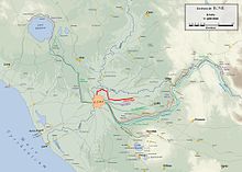 Route of the Aqua Virgo to Rome. Aqua virgo planlatium 2.jpg