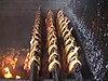 Arbroath Smokies in the smokehouse