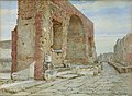 Nero boltozatai a pompeji fórumban Luigi Bazzani akvarellje.jpg