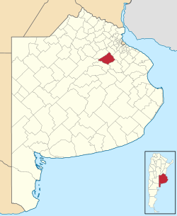 Розташування на карті провінції Буенос-Айрес