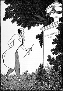 Et in Arcadia Ego, Zeichnung aus der letzten Nummer des Savoy, vol. 3, 1896