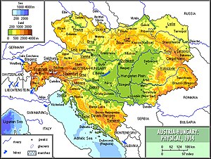 Physical map of Austria-Hungary in 1914 Austria1914physical.jpg