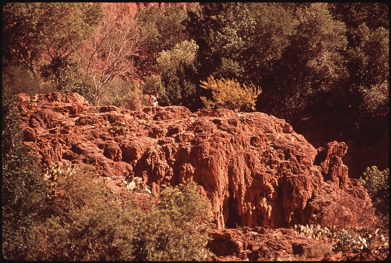 File:BATHERS ENJOY THE HAVASU FALLS AREA. OWNED BY THE NATIONAL PARK SERVICE (THOUGH IT IS ON THE HAVASUPAI RESERVATION)... - NARA - 544341.tif