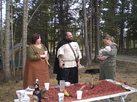 A Heathen baby naming ceremony in British Columbia, Canada in 2010