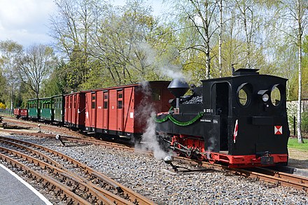 Steam locomotive-hauled train